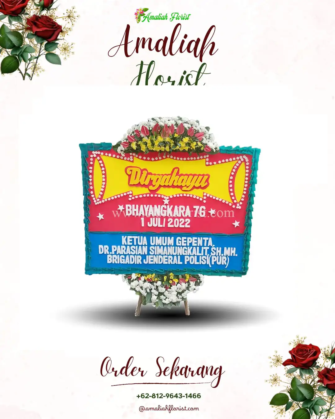 Papan Bunga HUT Ulang Tahun Serenan